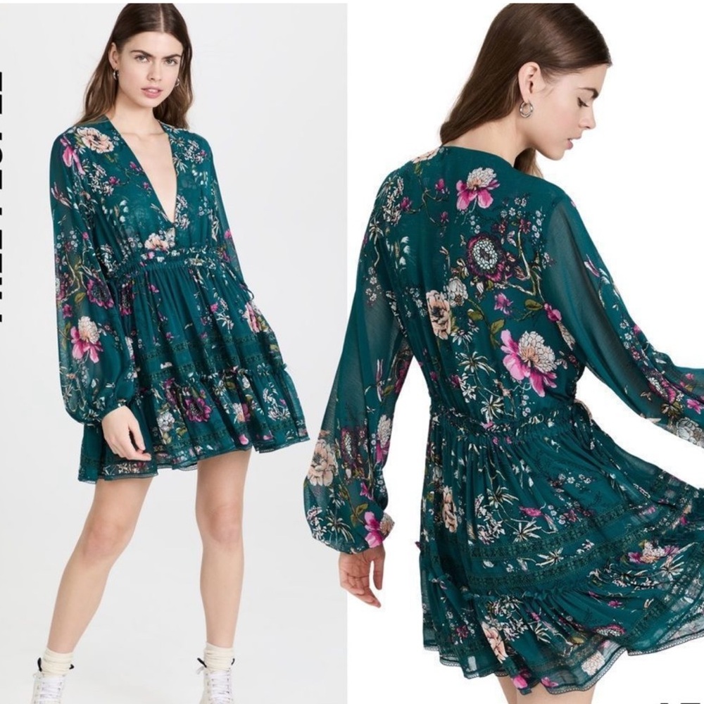 FREE PEOPLE CHERRY BLOSSOM MINI DRESS XS - Picture 3 of 14